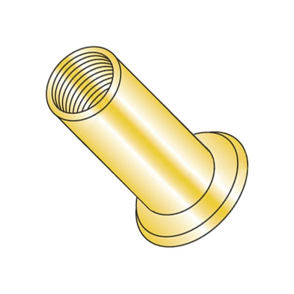 Newport Fasteners Rivet Nut, M6-1.00 Thread Size, 130.05mm Flange Dia., 18.12mm L, Steel, 2000 PK 374125 - main